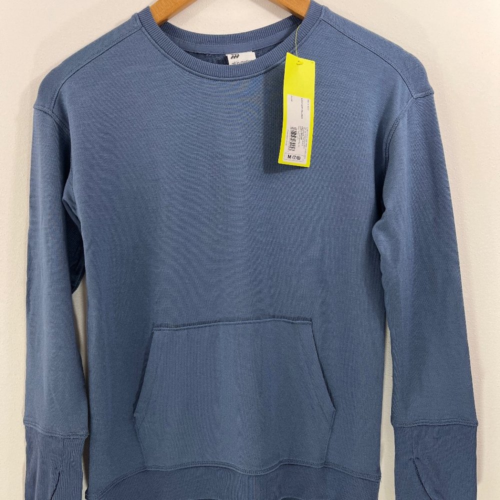 NWT Girls Medium M All in Motion Sweatshirt Pullover Long Sleeve Casual Blue